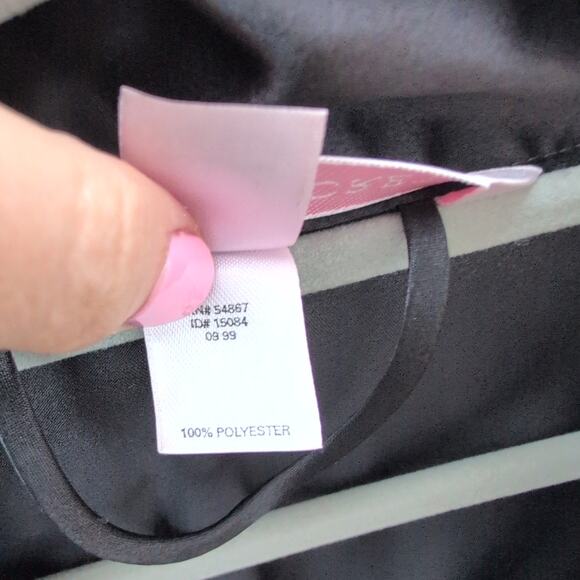 Victoria's Secret Silky Satin Feel Robe Women's One Size (Fits Large) Black - Picture 8 of 12